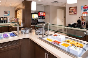 Free daily buffet breakfast