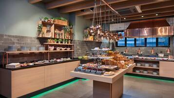 Daily buffet breakfast for a fee