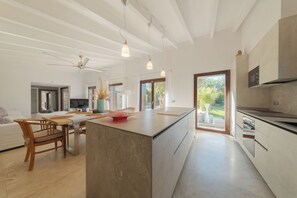 Fridge, microwave, coffee/tea maker