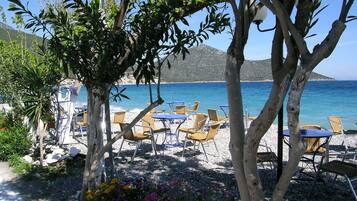 Sun loungers, beach towels