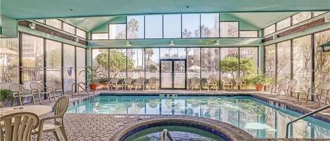 Indoor pool, outdoor pool