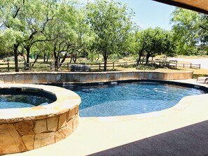 A heated pool