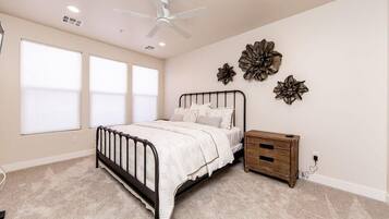 4 bedrooms, iron/ironing board, travel crib, WiFi