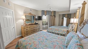 2 habitaciones, camas con pillow-top y tabla de planchar con plancha 