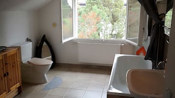 Apartment (Rigiblick) | Bathroom | Shower, free toiletries, hair dryer