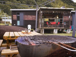 Outdoor dining - Le Domaine de Jade Chalet Amélie (saint andre)