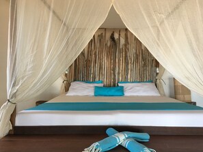 Signature penthouse, niet-roken, uitzicht op zee | Verduisterende gordijnen, beddengoed