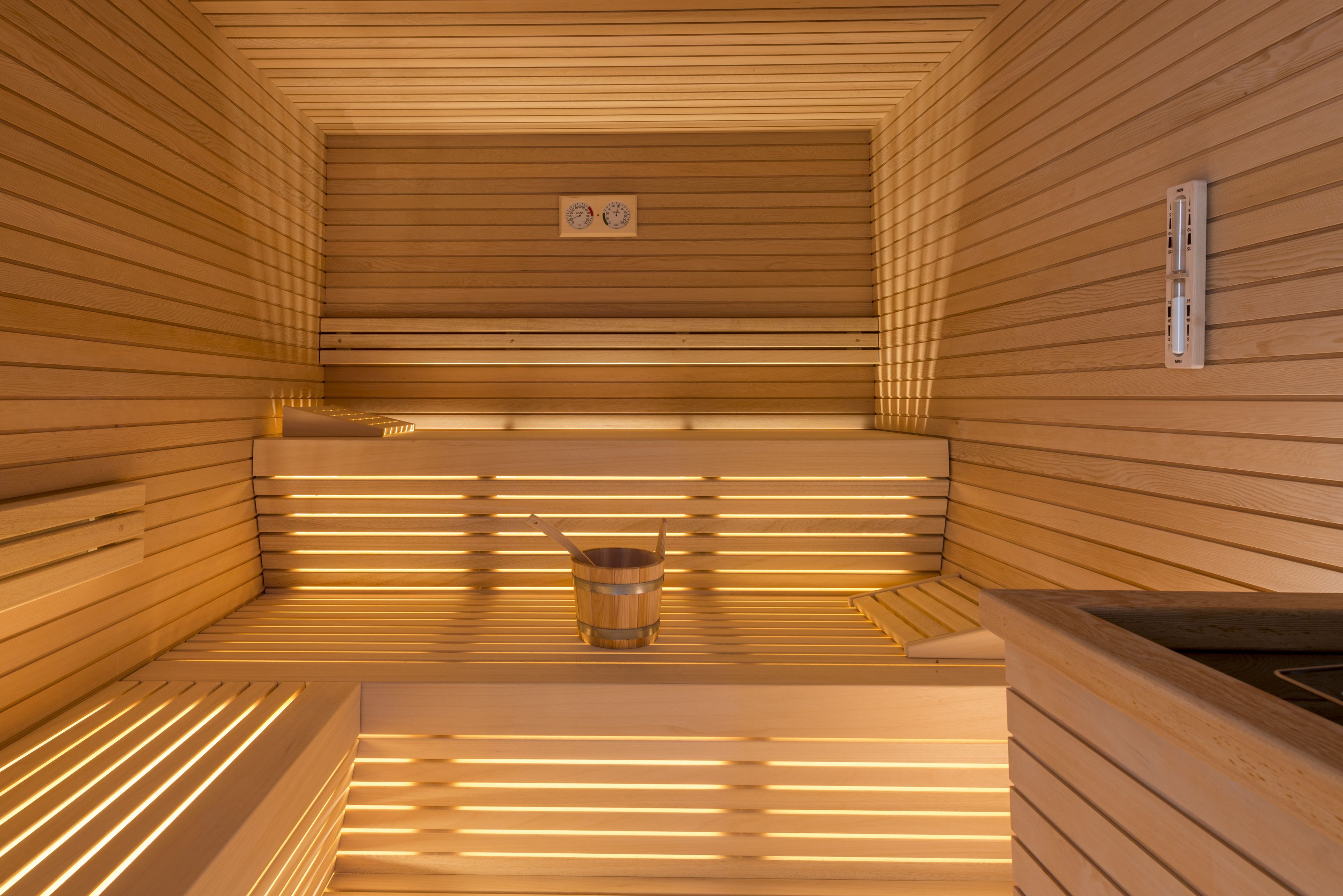 sauna, steam room