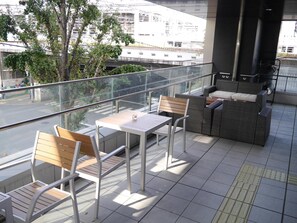Balcony - HEARTS Capsule Hotel & Spa HAKATA (Fukuoka)