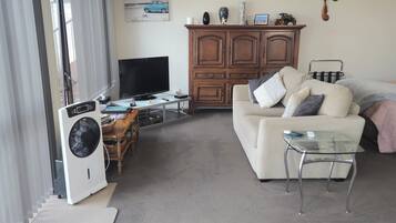 TV, books, stereo