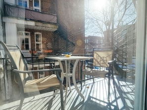 Outdoor dining - Montreal Plateau Mont Royal: apartments - 5 rooms - 4/6 persons (Montréal (Plateau Mont-Royal))