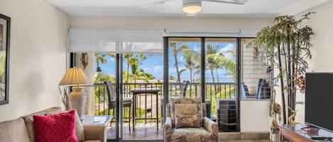 Smart-TV, DVD-Player, Bücher, Stereoanlage