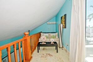 Smart TV, DVD player, books, video library