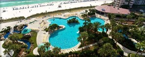 A heated pool - 'Osprey's Nest'  Designer renovation in August 2025! Overlooking the Gulf! (Panama City Beach)