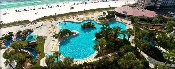 A heated pool