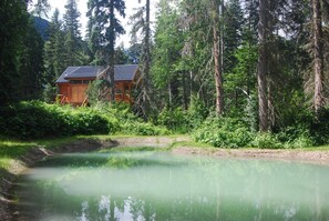 Property grounds - Natural Log Lodge in Mt. Robson Park Near Jasper National Park, Alberta (Velmont)