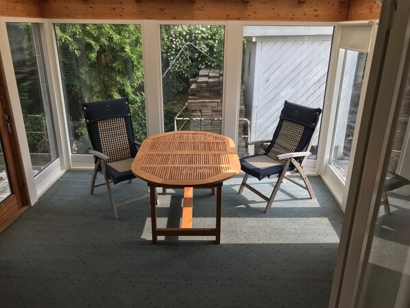 City Apartment, 2 Double Beds, Garden View, Garden Area | Terrace/patio - Kongebrogade 77 (Kolding)