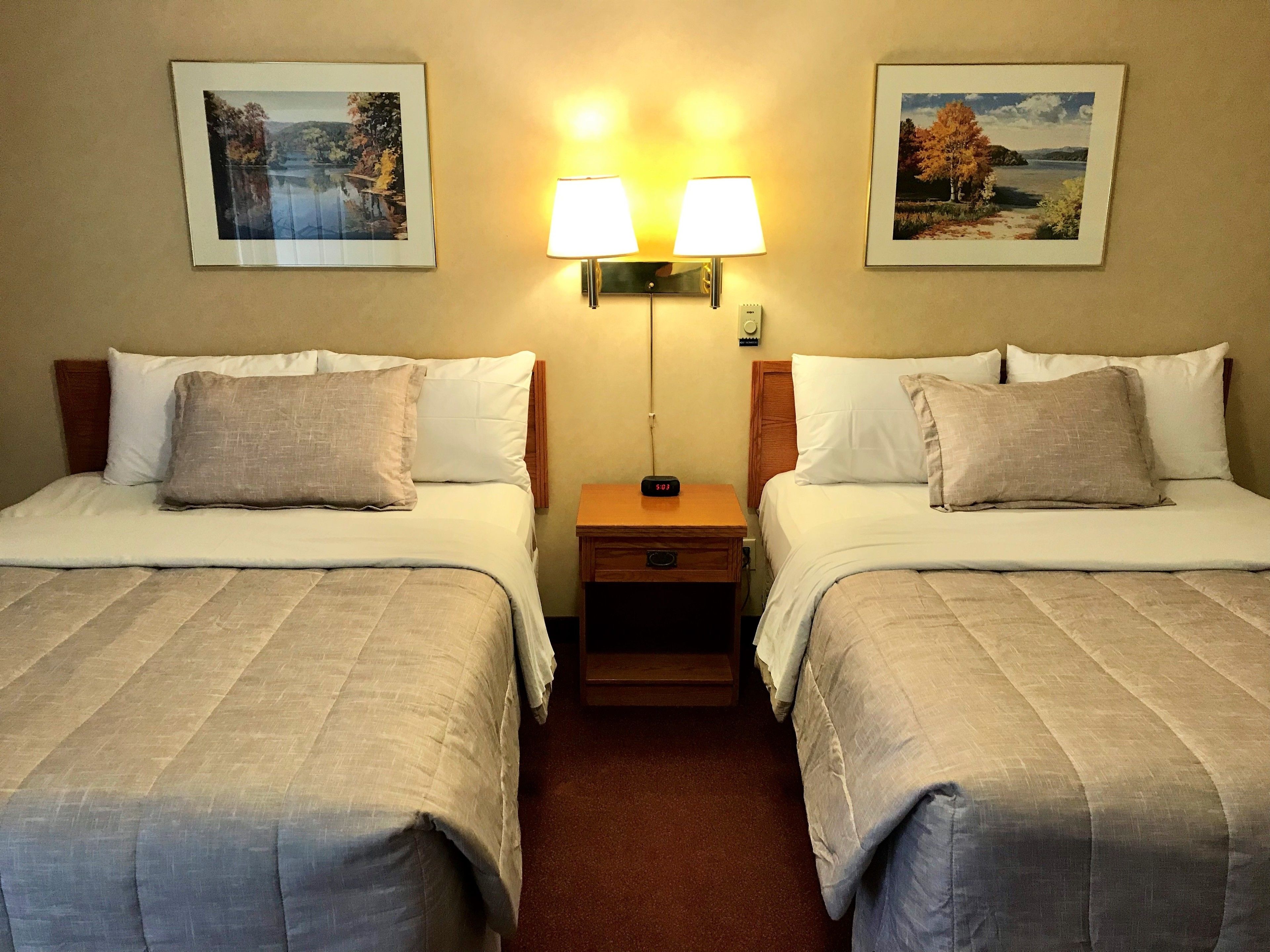 Standard Room, 2 Double Beds | 1 bedroom, premium bedding, Select Comfort beds, desk