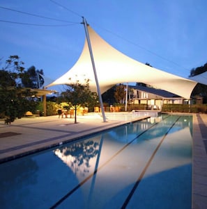 A heated pool