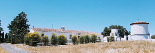 Old farmhouse on private estate.