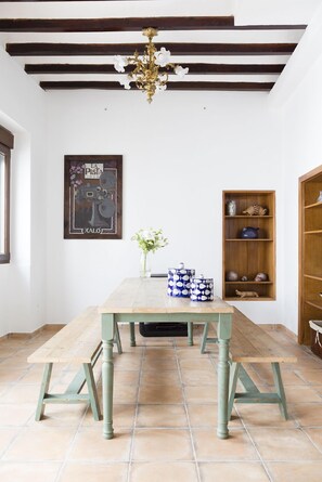 Dining - Noguera Casa de Poble country house in Xalo, La Marina, Alicante (Jalón)