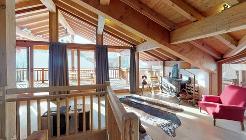 50m des pistes, Chalet luxueux avec plusieurs terrasses, ESF à 50 mètres à pied