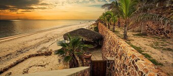  Secluded Beach Front Estate with a Large Pool, Family and Pet Friendly! 