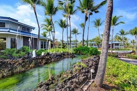 Property grounds. Spacious, Luxurious, Tropical Townhouse Style Condo For A Truly Aloha Vacation