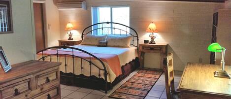 1 bedroom, memory-foam beds, desk, iron/ironing board