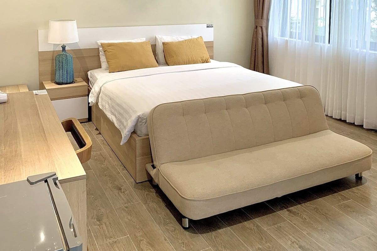 1 habitación, ropa de cama de alta calidad y escritorio