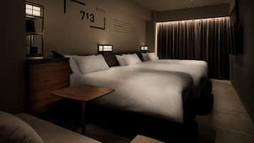 In-room safe, desk, blackout curtains, soundproofing