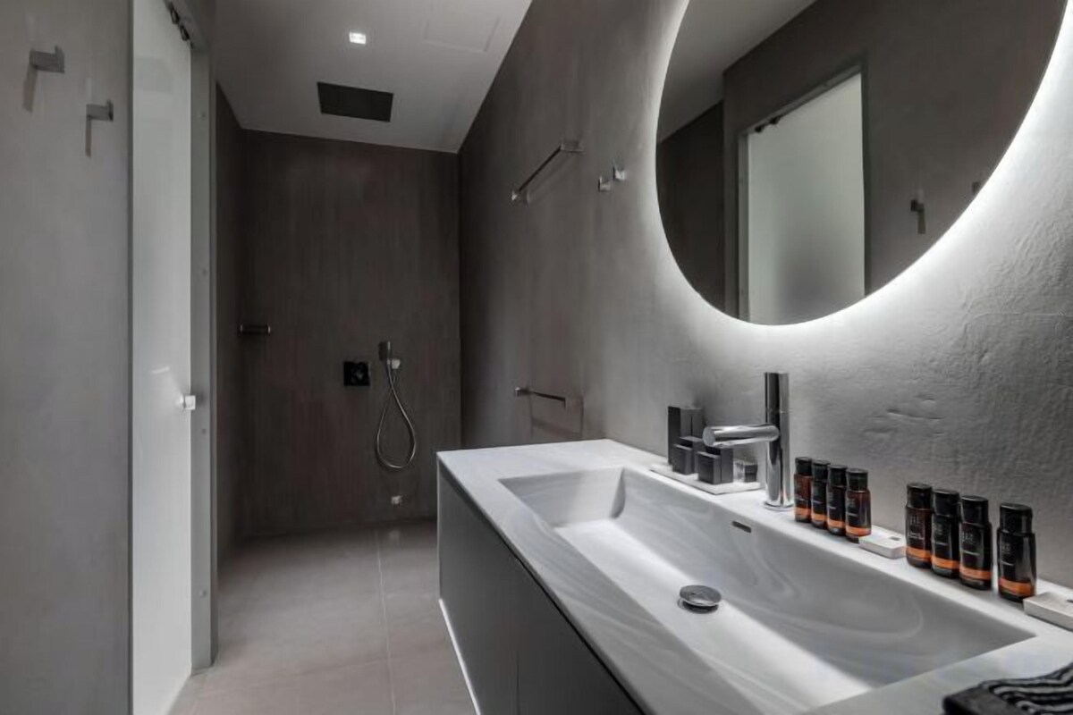 Bathroom | Shower, free toiletries, hair dryer, bathrobes