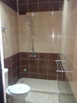 Bathroom shower - Castle Hostel (Cairo)