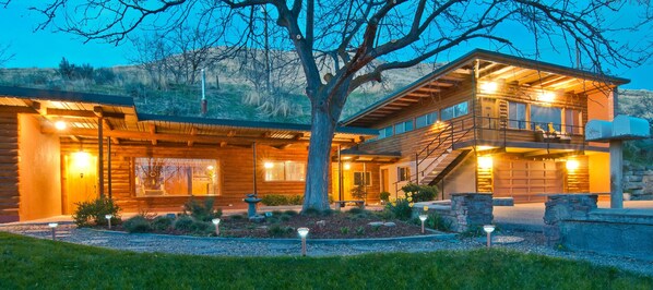 Front of property – evening/night