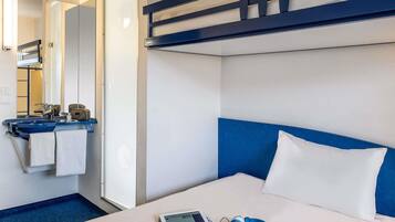 Hypo-allergenic bedding, blackout drapes, soundproofing, free WiFi