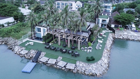 鸟瞰图. 生态时刻哈德查萨兰海滩度假村