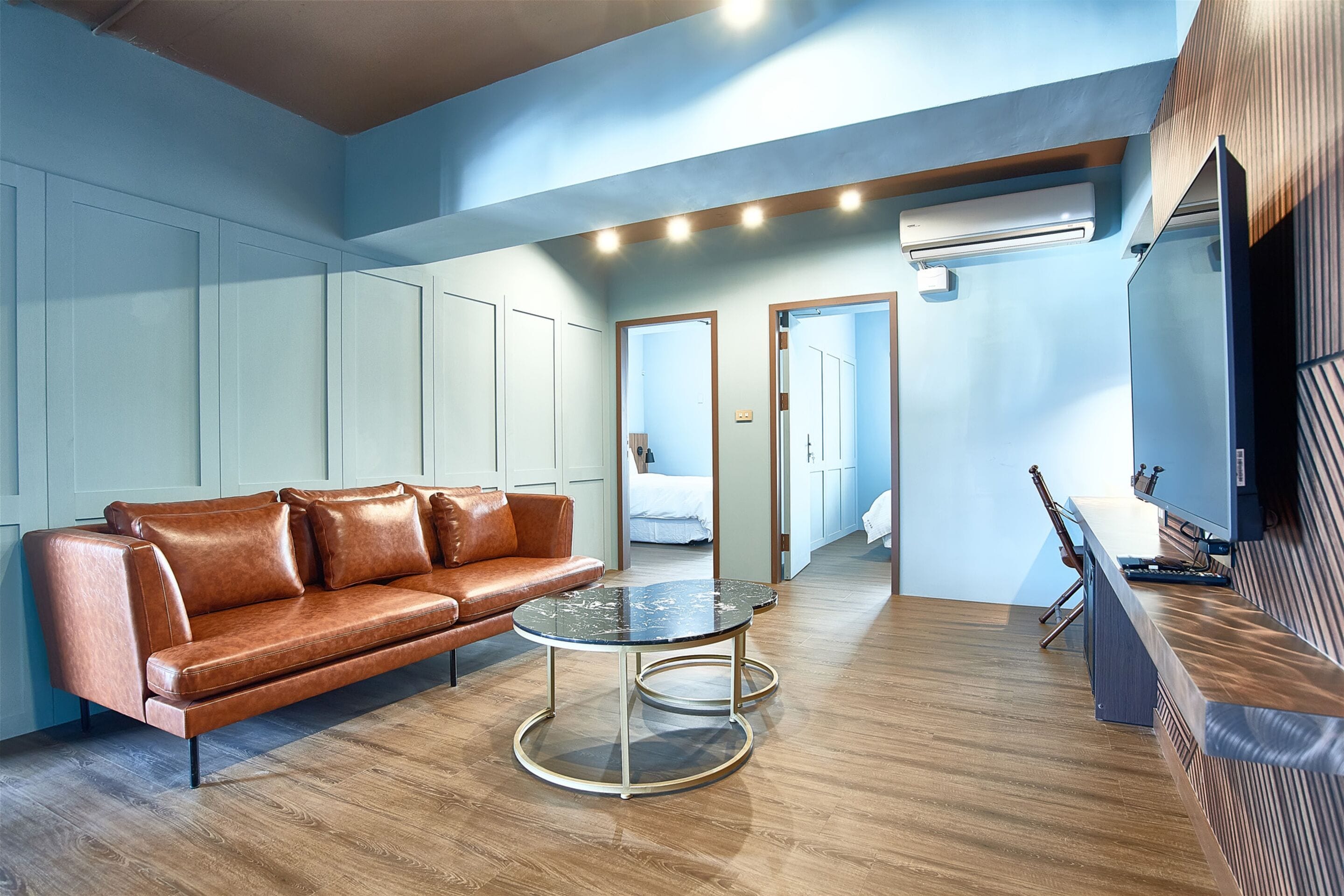 deluxe suite, 2 bedrooms, non smoking, city view | 1 bedroom, laptop workspace, blackout curtains, free wifi