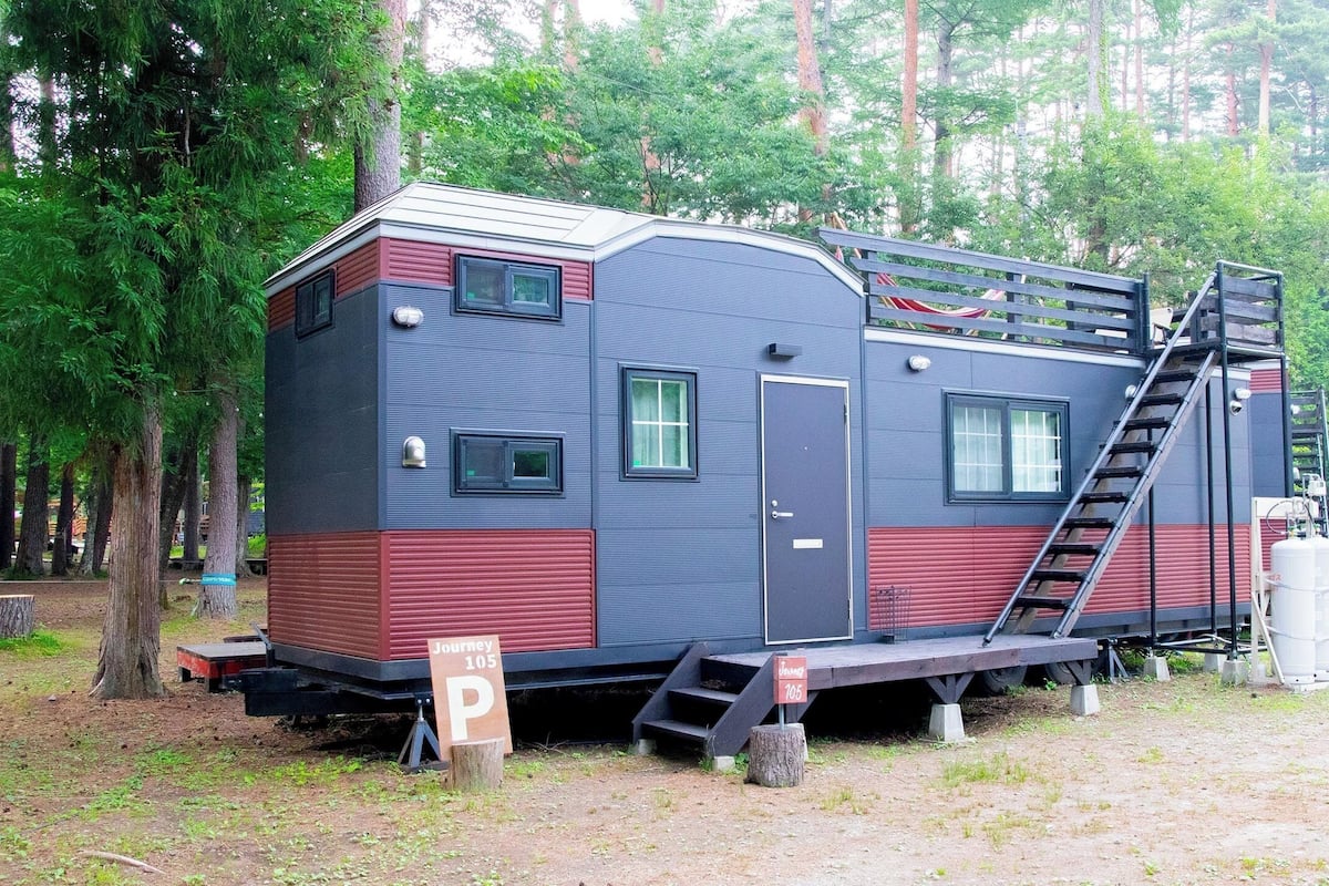 Mobile Unterkunft, Nichtraucher (Journey, Up to 4 People) | 1 Schlafzimmer, Schreibtisch, kostenloses WLAN, Bettwäsche