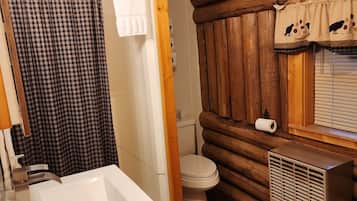 Douche, sèche-cheveux, serviettes fournies, papier toilette
