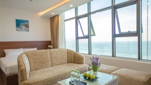 Senior Apartment, 1 Bedroom, Sea View, Sea Facing | In-room safe, desk, blackout curtains, soundproofing - Phantasia Apartments Nha Trang (Nha Trang)