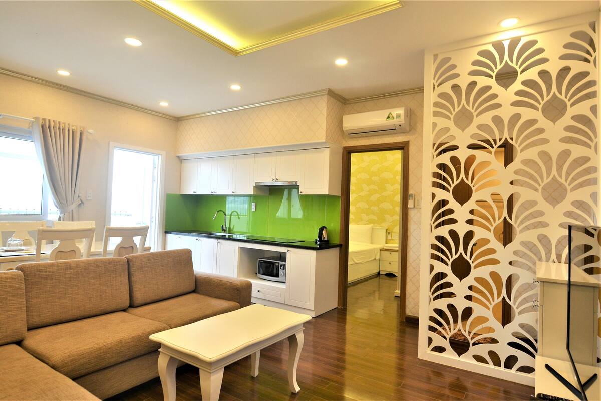 Standard Apartment, 1 Bedroom, Corner | Living room | 40-inch LCD TV with digital channels, TV