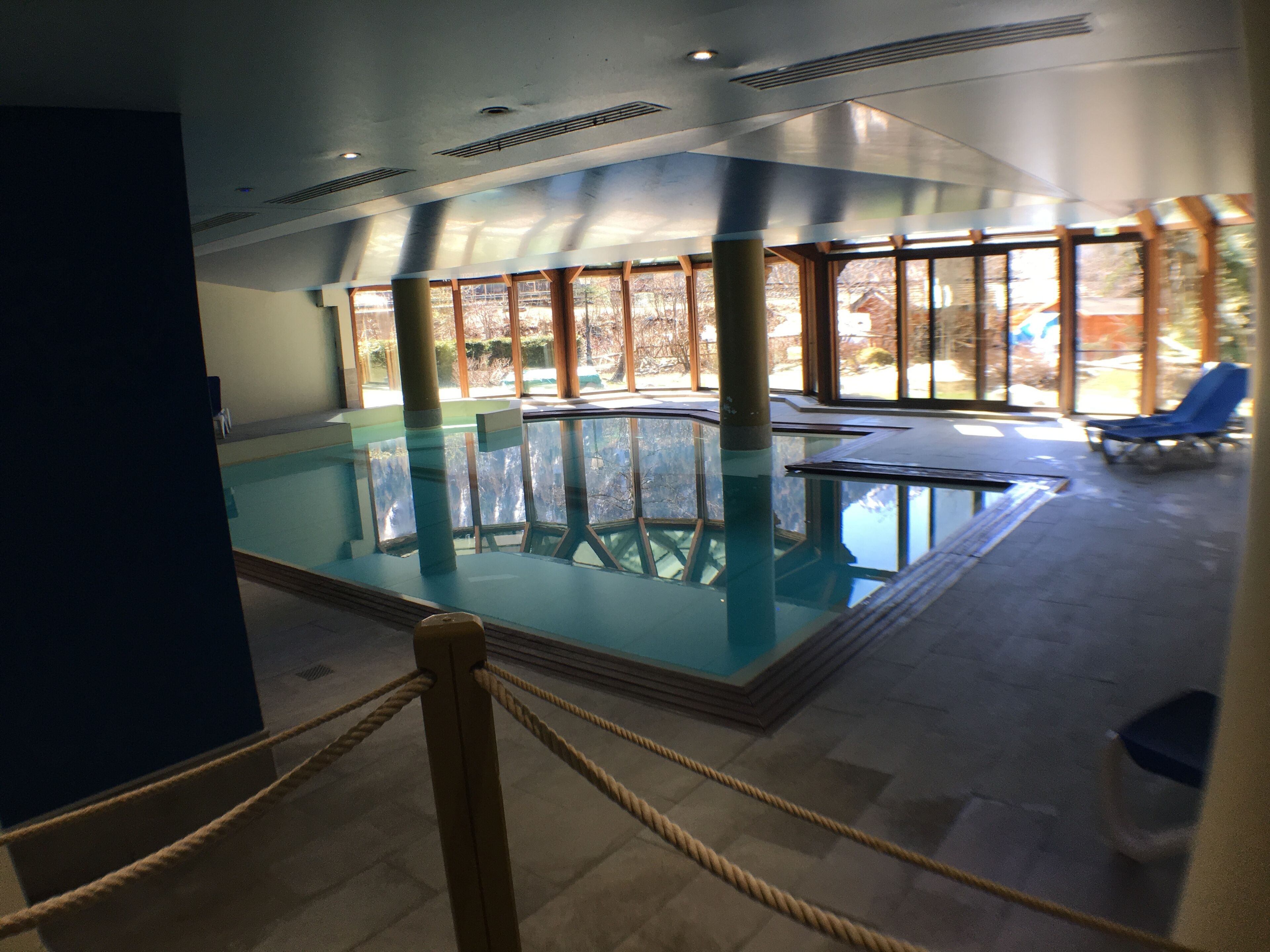 Indoor pool, a heated pool