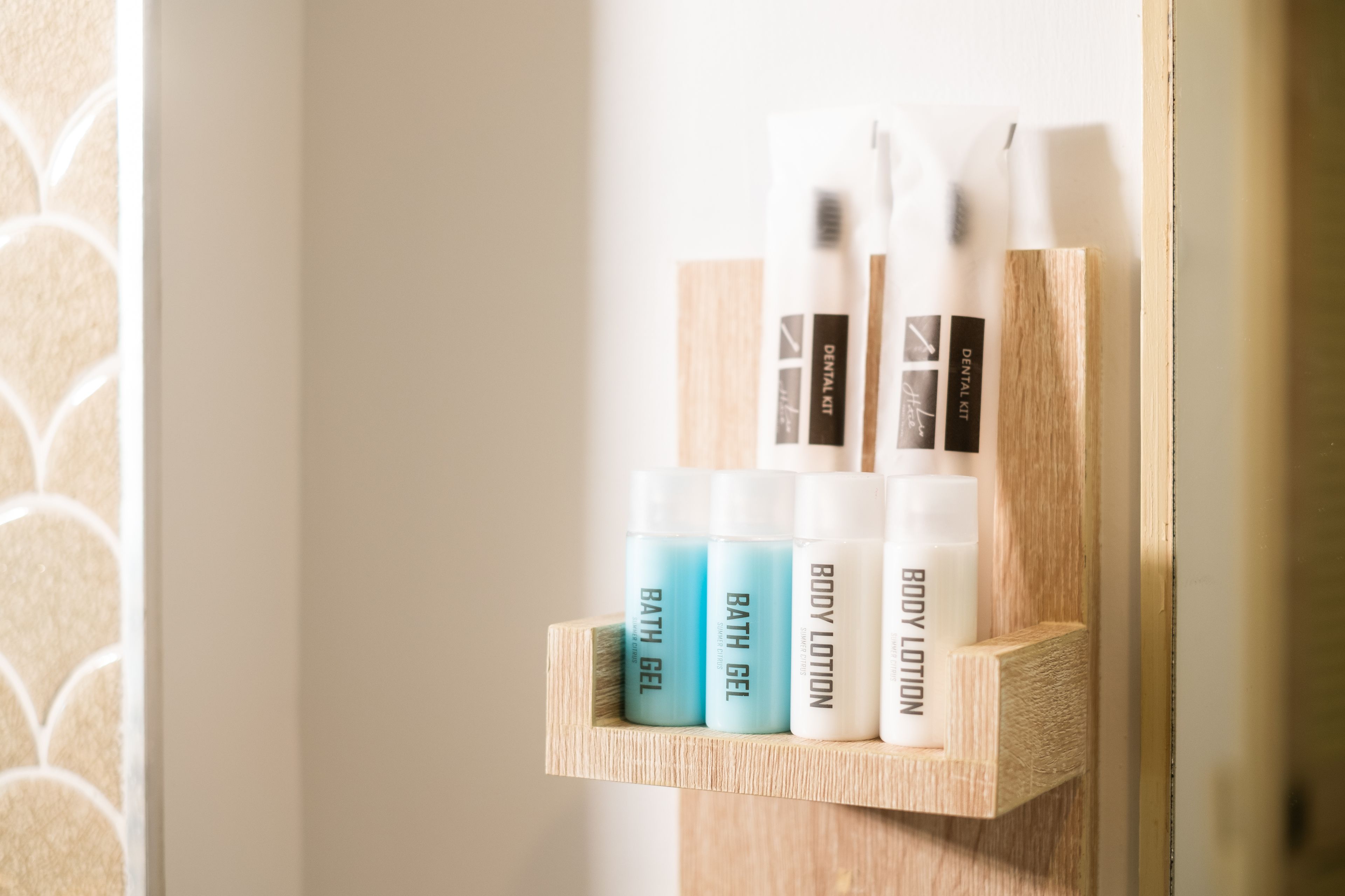 free toiletries, hair dryer, bathrobes, slippers