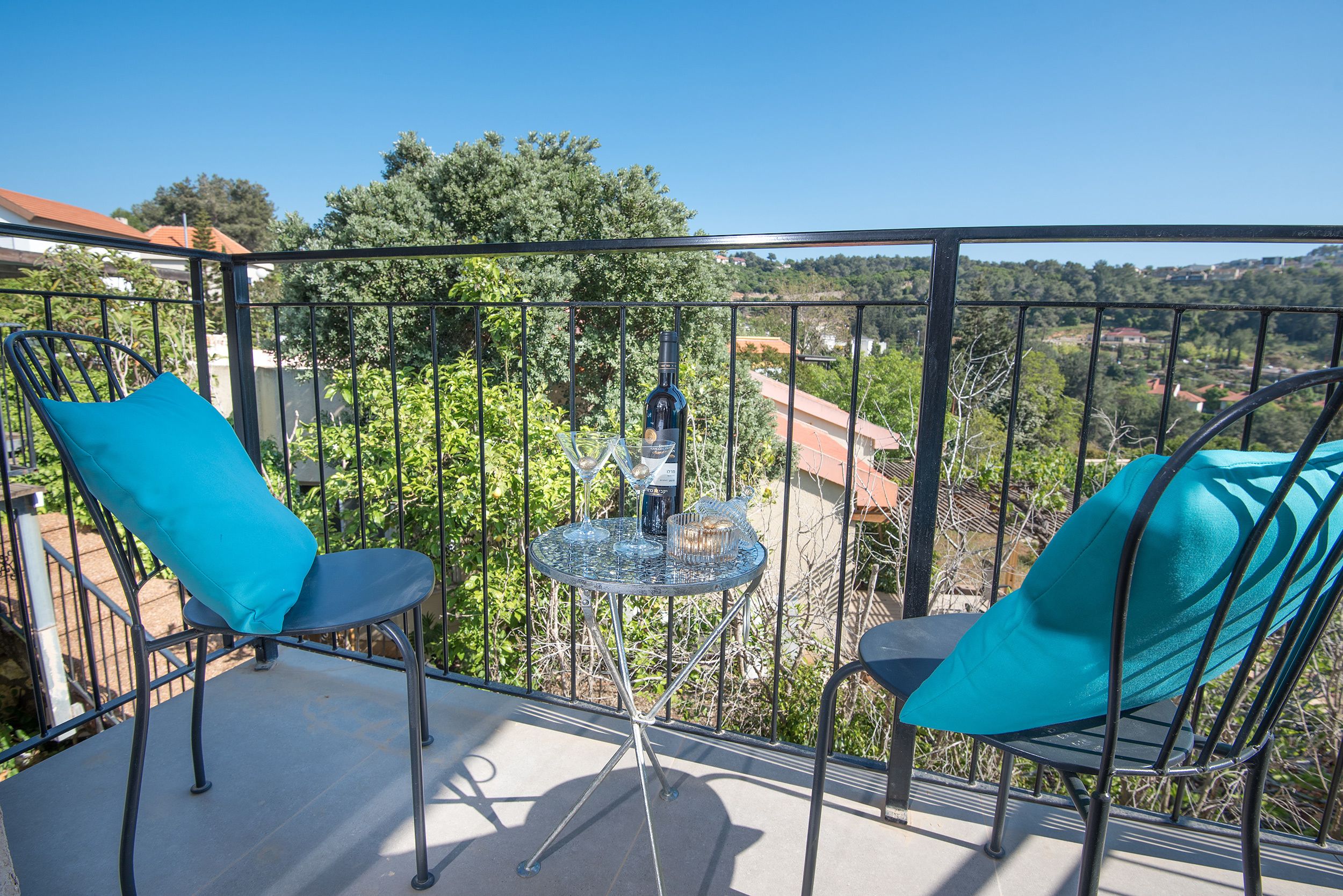 Grand suite, 3 slaapkamers | Uitzicht vanaf balkon