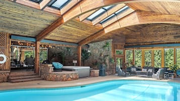 Indoor pool, a heated pool