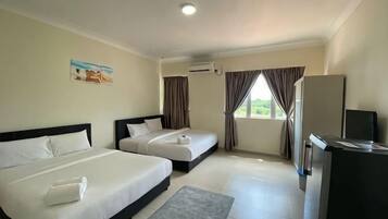 2 bedrooms, individually furnished, blackout curtains, soundproofing