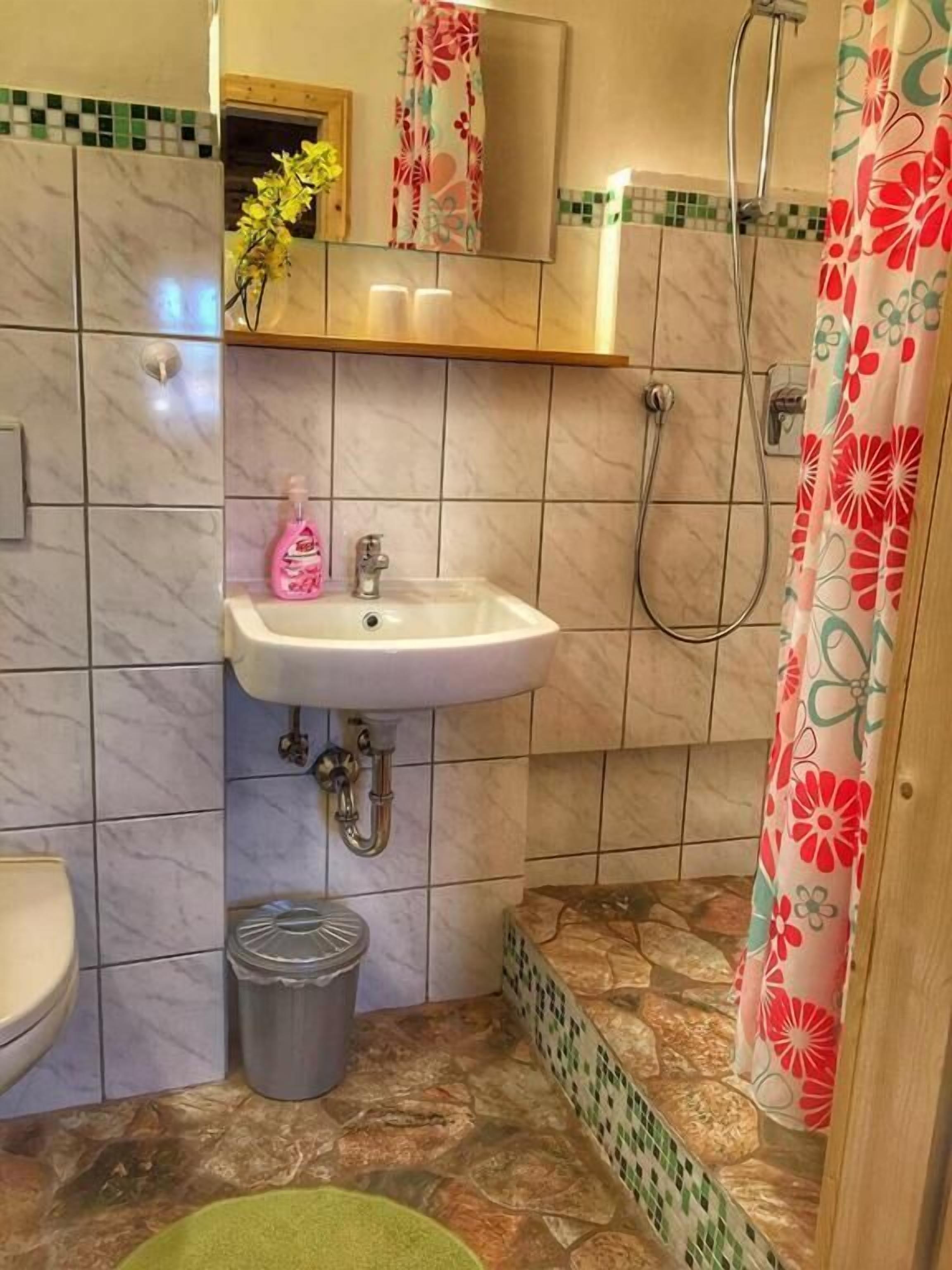 classic double room, 1 king bed | bathroom | hair dryer, towels