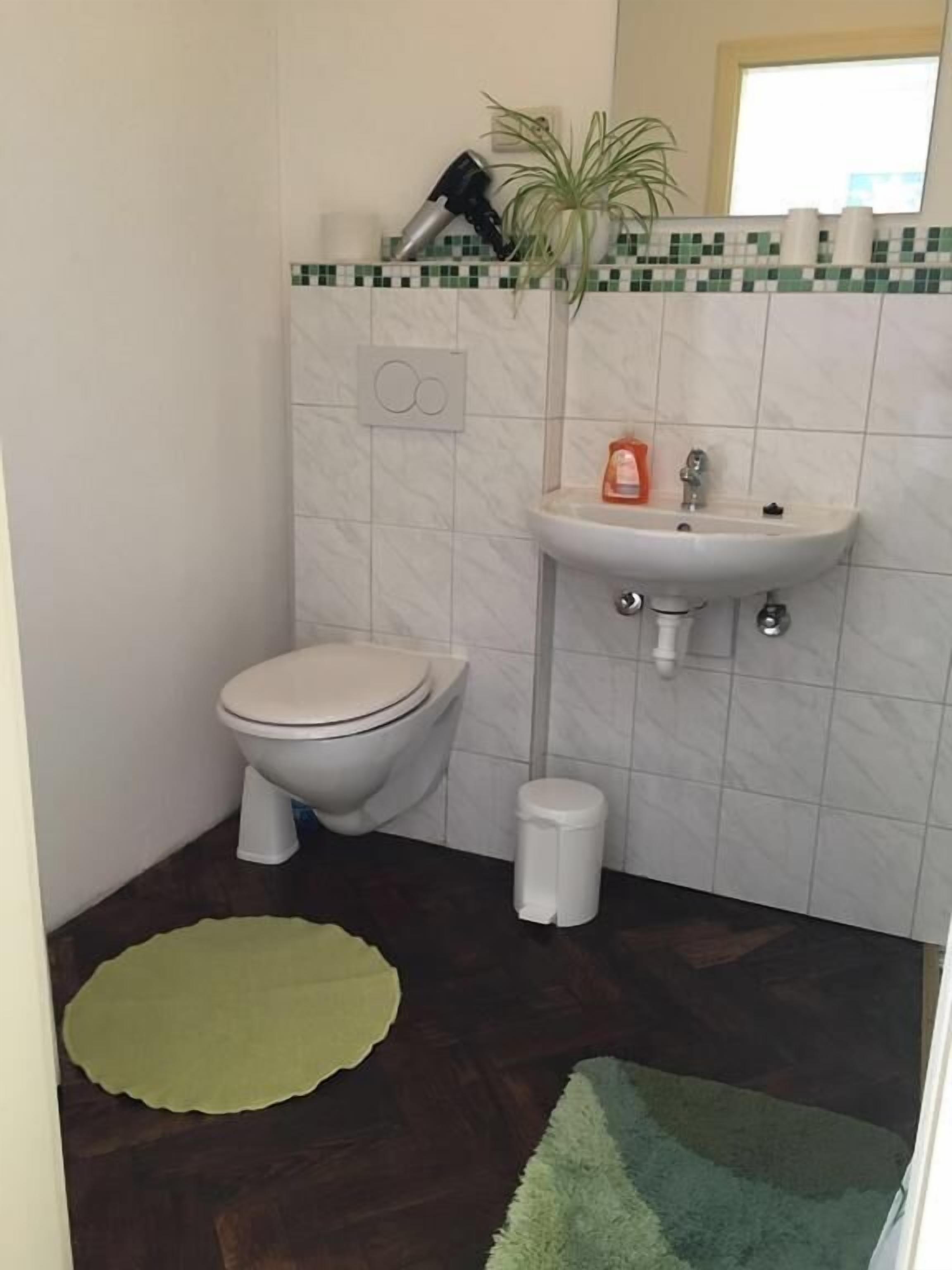 classic double room, 1 king bed | bathroom | hair dryer, towels