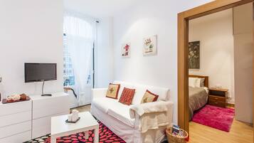Apartment, 1 Bedroom, Balcony | Living room | LCD TV