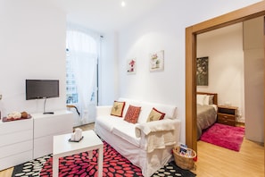 Apartment, 1 Bedroom, Balcony | Living room | LCD TV